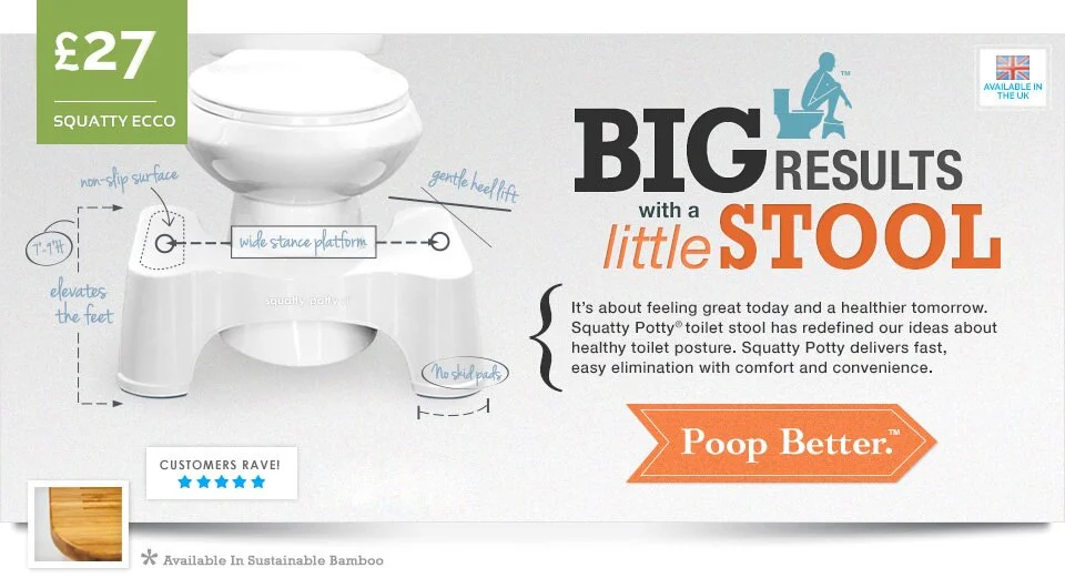 The Squatty Potty Toilet Stool